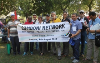 Comboni-Missionare auf dem Weltsozialforum 2016 in Montréal, Kanada